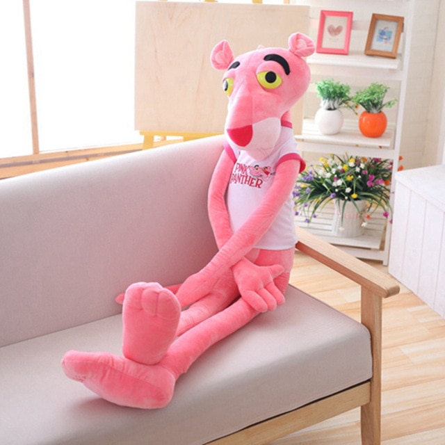 big pink panther stuffed animal